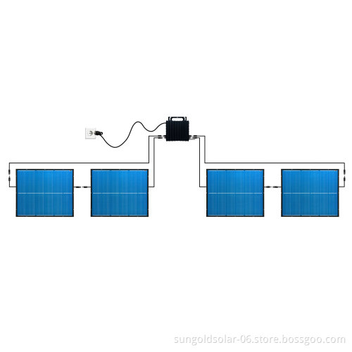 2024 New 400W/800W Solar Panel Micro Inverter System with WiFi and Mobile App Control